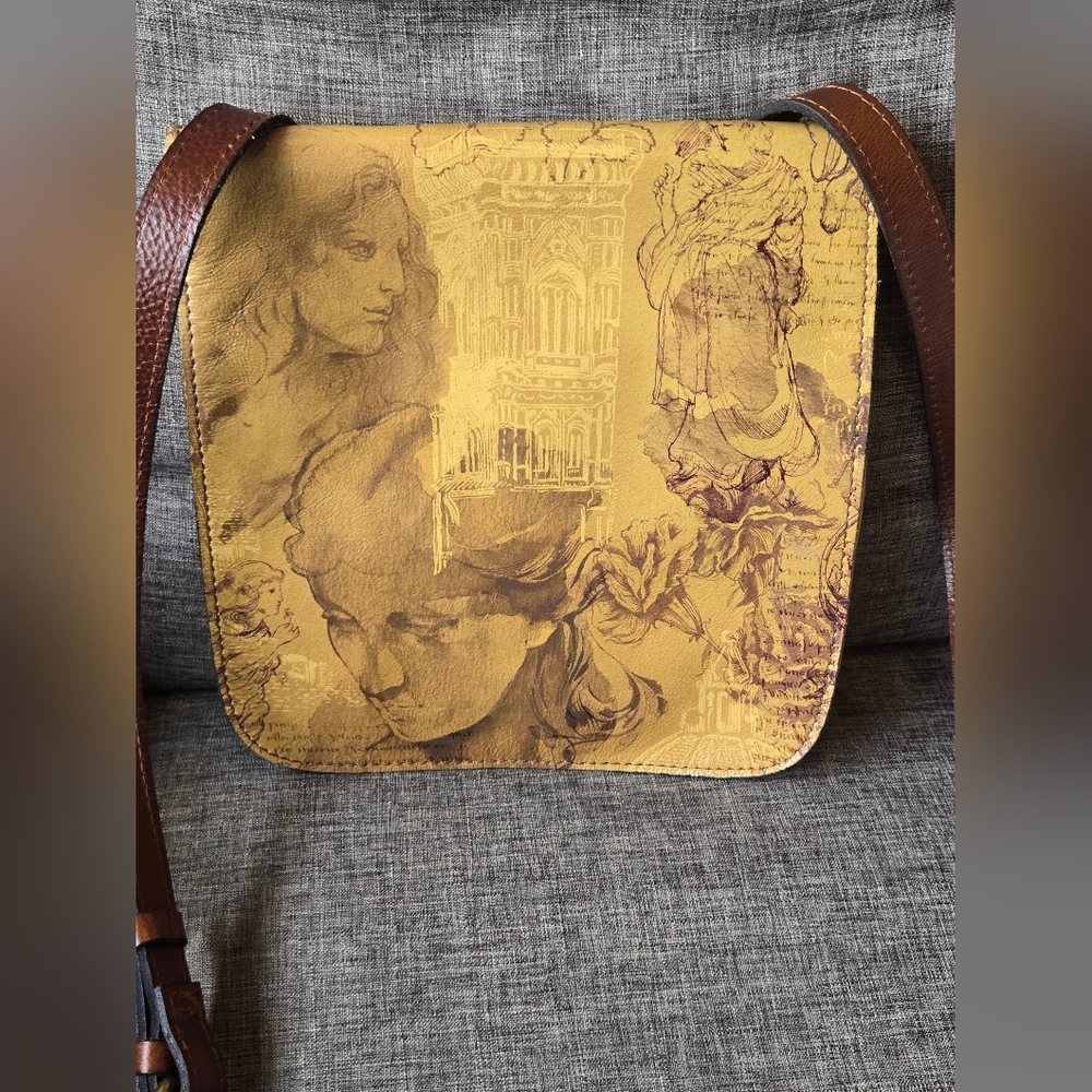 Patricia Nash leather Grenada Italian Dketchbook crossbody. NWT - Picture 2 of 16